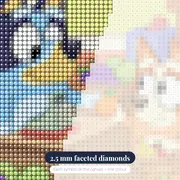 Bluey and Bingo Playing Shops with Toy Fruit – diamond close-up