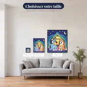 Bluey et Bingo en camping sous les étoiles – tailles disponibles