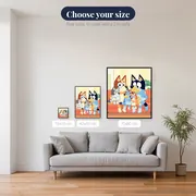 Family Hug on the Couch – available sizes