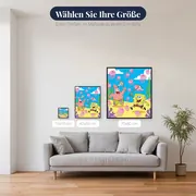 SpongeBob und Patrick jagen Quallen in Bikini Bottom – verfügbare Größen