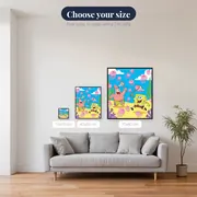SpongeBob and Patrick Jellyfishing in Bikini Bottom – available sizes