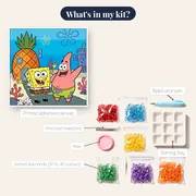 SpongeBob and Patrick Waving at the Pineapple House – kit contents