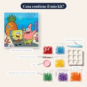 SpongeBob e Patrick davanti alla casa ananas – contenuto del kit