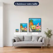 Bob et Patrick devant la maison ananas – tailles disponibles
