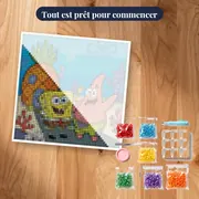 Bob et Patrick devant la maison ananas – kit prêt à commencer