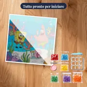 SpongeBob, Patrick e Gary nel giardino sottomarino – kit pronto per iniziare