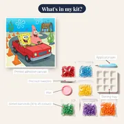 SpongeBob and Patrick Driving the Red Boat – kit contents