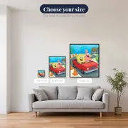 SpongeBob and Patrick Driving the Red Boat – available sizes