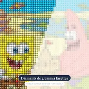 Bob et Patrick à la plage de Bikini Bottom – gros plan des diamants