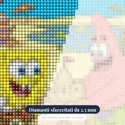 SpongeBob e Patrick sulla spiaggia di Bikini Bottom – primo piano dei diamanti