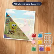 SpongeBob und Patrick am Goo Lagoon Strand – Set bereit zum Loslegen