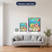 SpongeBob and Patrick Underwater Birthday Party – available sizes