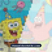 Festa di compleanno sottomarina con SpongeBob e Patrick – primo piano dei diamanti