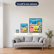 SpongeBob Patrick e Squiddi a Bikini Bottom – misure disponibili