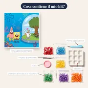 SpongeBob Patrick e Sandy a Bikini Bottom – contenuto del kit