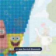 SpongeBob Patrick and Sandy in Bikini Bottom – diamond close-up