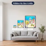Karatekampf in Bikini Bottom mit SpongeBob und Patrick – verfügbare Größen