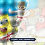 Combat de karaté sous-marin avec Bob, Patrick et Sandy – gros plan des diamants