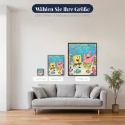 SpongeBob und Patrick tanzen auf der Party – verfügbare Größen