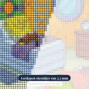 SpongeBob en Patrick slapen in de ananas – close-up van de steentjes