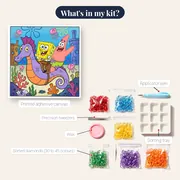 SpongeBob and Patrick Riding a Giant Seahorse – kit contents