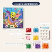 SpongeBob e Patrick sull'ippocampo a Bikini Bottom – contenuto del kit