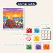 Sunset Watch on the Rock with SpongeBob and Patrick – kit contents