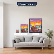 Sunset Watch on the Rock with SpongeBob and Patrick – available sizes