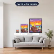 SpongeBob e Patrick al tramonto a Bikini Bottom – misure disponibili