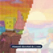 SpongeBob e Patrick al tramonto a Bikini Bottom – primo piano dei diamanti