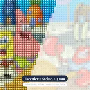 SpongeBob, Patrick und Mr. Krabs mit Goldmünzen – Nahaufnahme der Steine