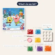 SpongeBob and Patrick Ice Skating at Christmas – kit contents