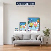 SpongeBob and Patrick Ice Skating at Christmas – available sizes