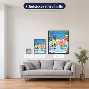 Bob et Patrick patinent sur la lagune gelée – tailles disponibles