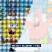 Bob et Patrick patinent sur la lagune gelée – gros plan des diamants