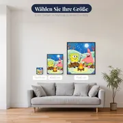 SpongeBob und Patrick am Lagerfeuer in Bikini Bottom – verfügbare Größen