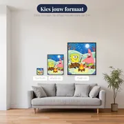 Kampvuur met SpongeBob en Patrick – beschikbare formaten