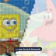 SpongeBob and Patrick Campfire in Bikini Bottom – diamond close-up