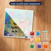 Bob et Patrick souriants avec fleurs marines – kit prêt à commencer