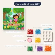 Dora et Babouche marchant dans la jungle – contenu du kit
