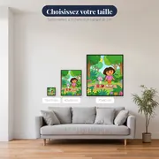 Dora et Babouche marchant dans la jungle – tailles disponibles