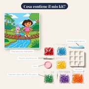 Dora e Boots sul ponte sospeso – contenuto del kit