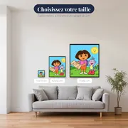 Dora et Babouche sur la colline ensoleillée – tailles disponibles