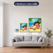 Dora et Babouche avec une étoile de mer – tailles disponibles