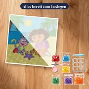 Dora und Boots entdecken einen Seestern am Strand – Set bereit zum Loslegen