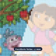 Dora und Boots pflücken Früchte am Baum – Nahaufnahme der Steine