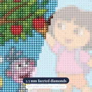 Dora and Boots Picking Fruit from a Tree – diamond close-up