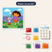 Dora and Boots Playing Maracas on a Hill – kit contents