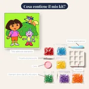 Dora Boots e Swiper nel cespuglio – contenuto del kit