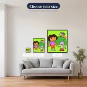 Dora Boots and Swiper Hiding Behind Bush – available sizes